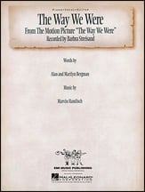 The Way We Were piano sheet music cover